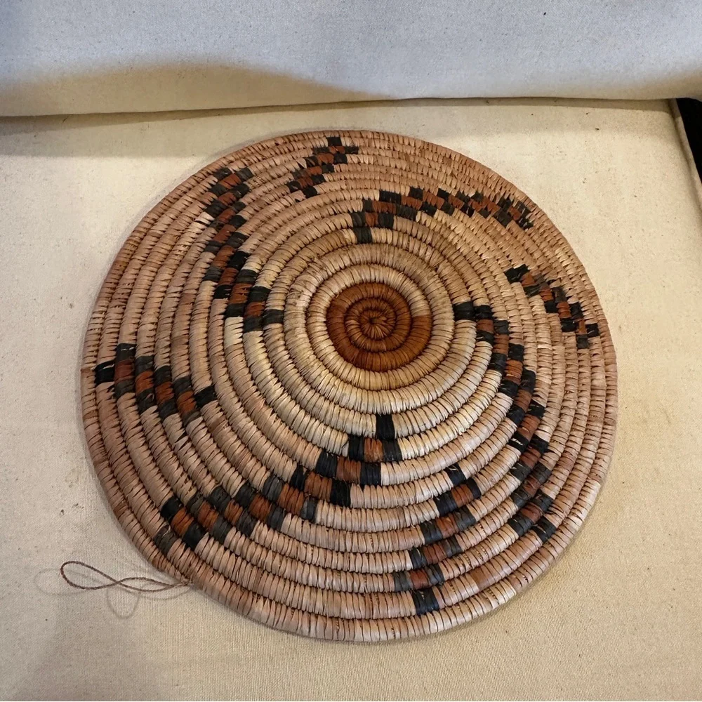 NWT Zambia, Africa Handmade Basket. Made by the Lozi people of southern Africa